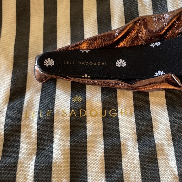 Lele Sadoughi Faux Leather Bronze Headband main image 4